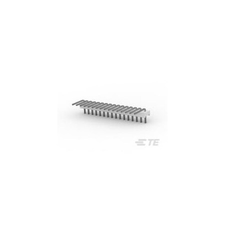 Te Connectivity Board Connector, 16 Contact(S), 1 Row(S), Male, Right Angle, 0.1 Inch Pitch, Solder Terminal,  1-640453-6